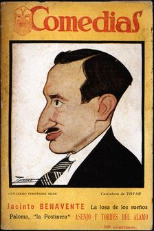 Cover of the publication Comedias Caricature of Guillermo Fernandez-Shaw Iturralde (1893-1965)…