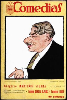 Cover of the publication Comedias Caricature of Enrique García Alvarez (1873-1931). Siglo XX p…