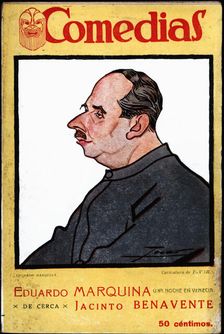 Cover of the publication Comedias Caricature of Eduardo Marquina Angulo (1879-1946). Siglo XX …