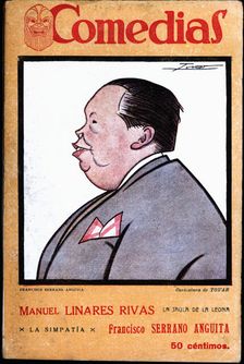 Cover of the publication Comedias Caricature of Francisco Serrano Anguita (1887-1968). Siglo X…
