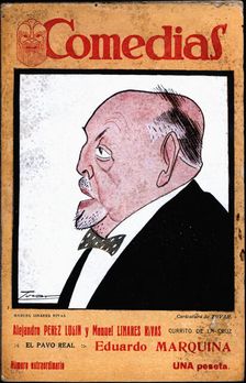 Cover of the publication Comedias Caricature of Manuel Linares-Rivas Astray-Caneda (1866-1938)…