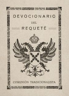 Cover of the Prayer of the Requeté approved by the Ecclesiastical Authority in Burgos, on Augus…