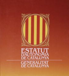 Cover of the Statute of Catalonia, 1977