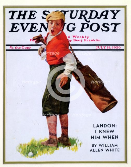 Cover of "The Saturday Evening Post", American, 1936. Creator: Unknown.