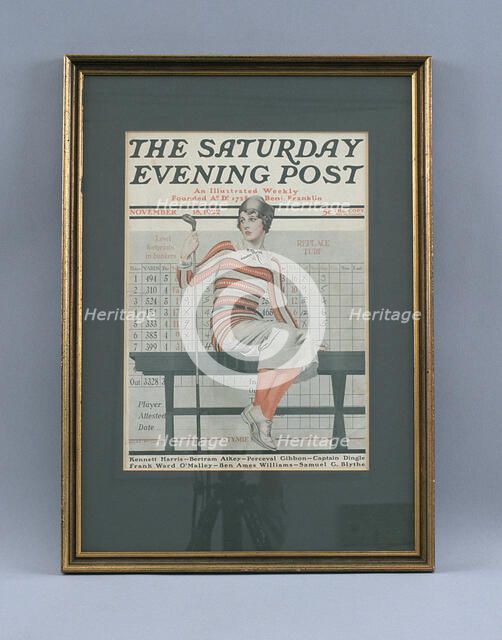 Cover of The Saturday Evening Post, American, November 1922. Artist: Unknown