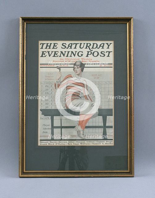 Cover of "The Saturday Evening Post", American, November 1922. Creator: Unknown.