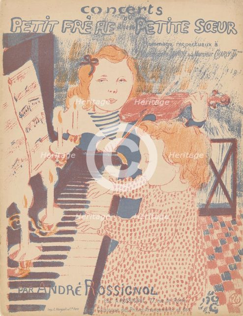 Cover of the score of Mazurka sentimentale by André Rossignol, 1903.