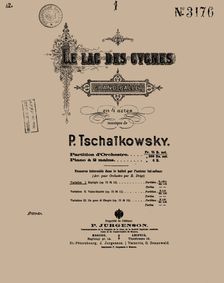 Cover of the score of the ballet Swan Lake by Pyotr Tchaikovsky, 1900