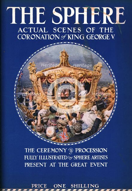Cover of "The Sphere", coronation number, June 1911.  Creator: Unknown.