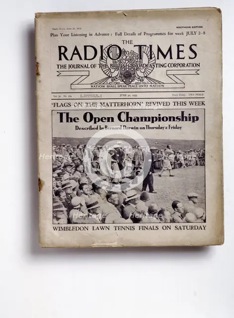 Cover of the "The Radio Times", 30 June, 1933. Creator: Unknown.