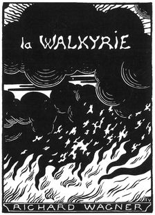 Cover of the vocal score of opera Die Walküre by Richard Wagner, 1894