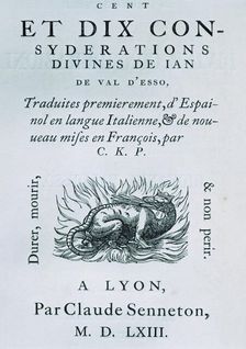 Cover of the work Ciento diez consideraciones divinas (One hundred and ten divine consideration…
