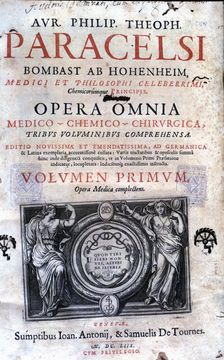 Cover of the work Opera Omnia by Paracelsus, edition of 1658