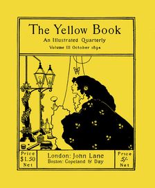 Cover of "The Yellow Book", Volume 3, October 1894, 1894. Creator: Beardsley, Aubrey