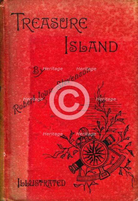 Cover of Treasure Island by Robert Louis Stevenson, 1886. Artist: Unknown