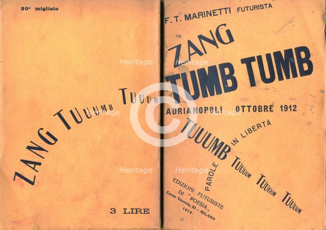 Cover of Zang Tumb Tumb, 1914.