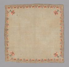 Cover or Handkerchief, Turkey, 1800/1850. Creator: Unknown