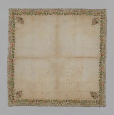 Cover or Handkerchief, Turkey, 19th century. Creator: Unknown