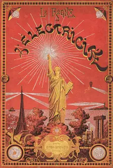 Cover "Le règne de l'électricité" by Gaston Bonnefont, 1895. Creator: Anonymous