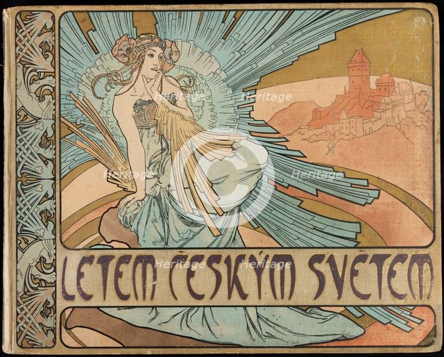 Cover "Letem ceskym svetem", 1898. Creator: Mucha, Alfons Marie (1860-1939).