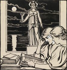 Cover suggestion for the Ateneum magazine, 1898. Creator: Albert Edelfelt