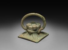 Cover with Handle, c. 600-221 BC. Creator: Unknown