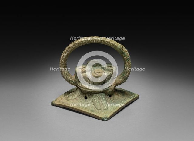Cover with Handle, c. 600-221 BC. Creator: Unknown.