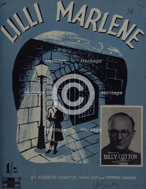 Cover to "Lilli Marlene" sheet music, c1930s. Creator: Unknown.