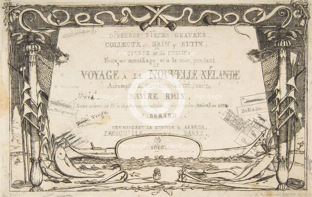 Cover: The Voyage to New Zealand (1842 - 46), 1866. Creator: Charles Meryon.