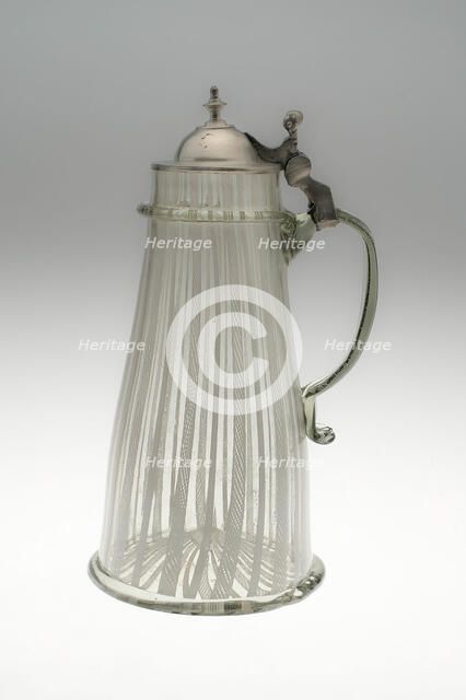 Covered Tankard, Netherlands, c. 1600. Creator: Unknown.