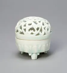 Covered Tripod Incense Burner (Censer) with Foliate Scrolls..., Northern Song dynasty (960-1127). Creator: Unknown