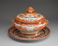 Covered Tureen and Platter, 1800/15. Creator: Unknown