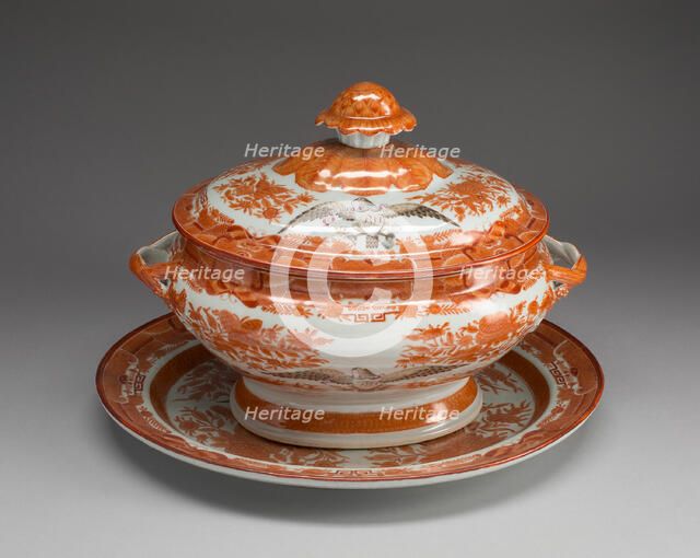 Covered Tureen and Platter, 1800/15. Creator: Unknown.
