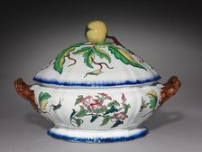 Covered Tureen, c. 1870. Creator: Creil Factory (French); Félix Bracquemond (French, 1833-1914)