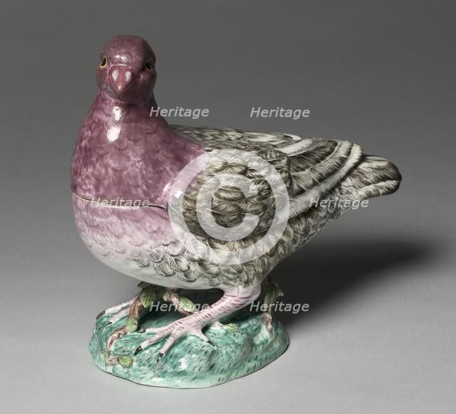 Covered Tureen in the Form of a Pigeon, c. 1760. Creator: Sceaux Factory (French, active 1748-66).
