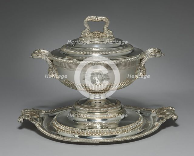 Covered Tureen on Stand, 1812. Creator: Paul Storr (British, 1771-1844).