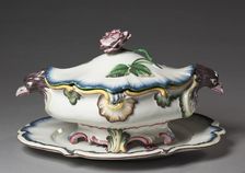 Covered Tureen on Stand, c. 1750. Creator: Strasbourg Factory (French)