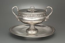 Covered Tureen on Stand (Pot à oille), 1797-1798. Creator: Henry Auguste (French, 1759-1816)