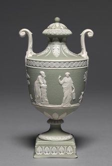 Covered Urn (cover), c. 1800. Creator: Wedgwood Factory (British)