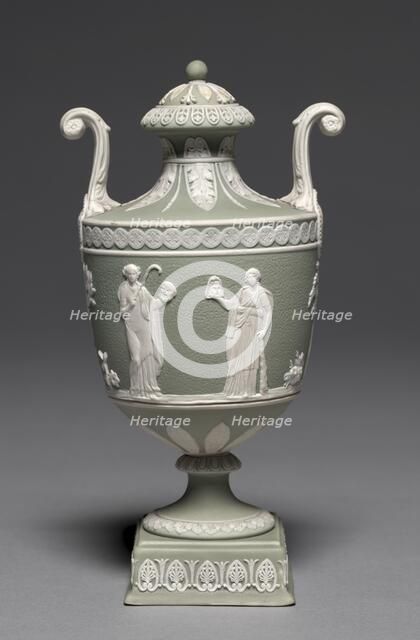 Covered Urn, c. 1800. Creator: Wedgwood Factory (British).