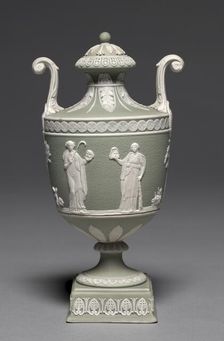 Covered Urn, c. 1800. Creator: Wedgwood Factory (British)