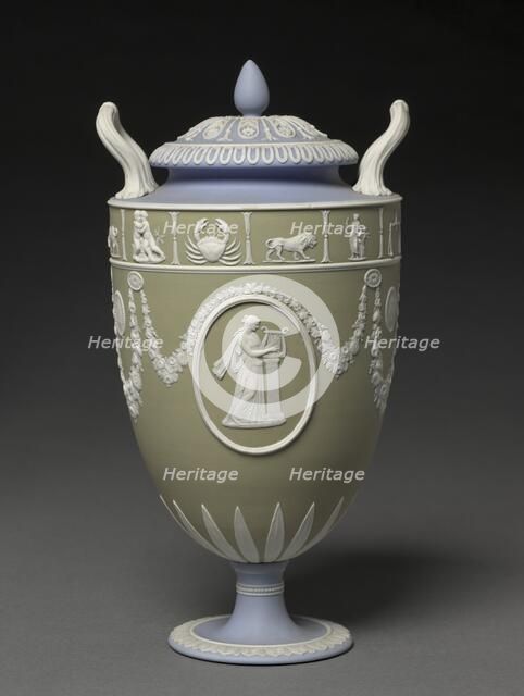 Covered Urn, c. 1900. Creator: Wedgwood Factory (British).