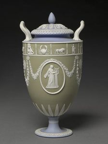 Covered Urn, c. 1900. Creator: Wedgwood Factory (British)