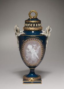 Covered Vase, 1881. Creator: Meissen Porcelain Factory (German)