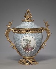 Covered Vase (2 of 2), mid-1700s. Creator: Meissen Porcelain Factory (German)