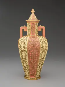 Covered Vase, England, 1884. Creator: Crown Derby