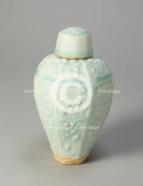 Covered Vase with Floral Scrolls, Song dynasty (960-1279). Creator: Unknown.