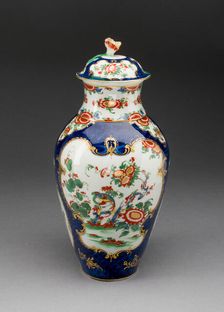 Covered Vase, Worcester, c. 1770. Creator: Royal Worcester