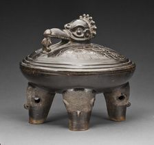 Covered Vessel with the Principal Bird and Peccary Heads, A.D. 200/300. Creator: Unknown