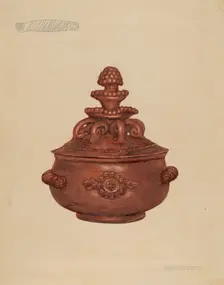 Covered Bowl, 1935/1942. Creator: Jessica Price
